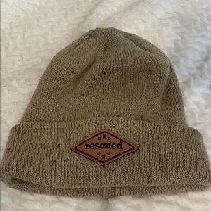 Olive Green Knit Beanie pet rescue